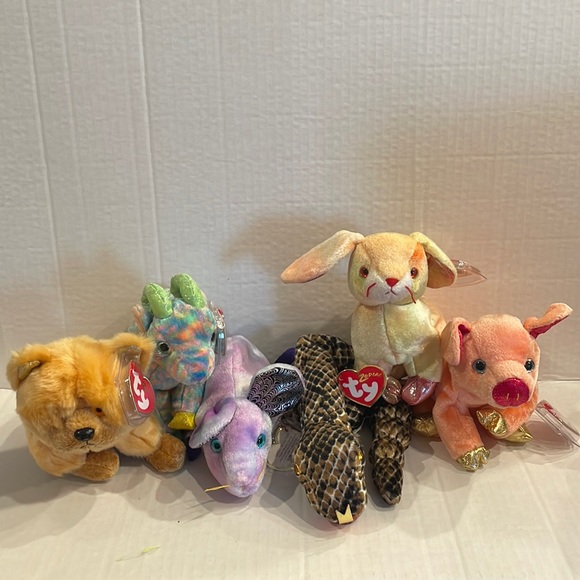 Ty Other Lot Of 6 Zodiac Ty Beanie Babies Poshmark